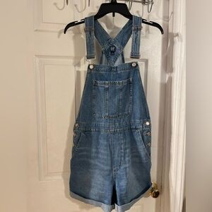 GAP Blue Denim Women's Shorts Overalls